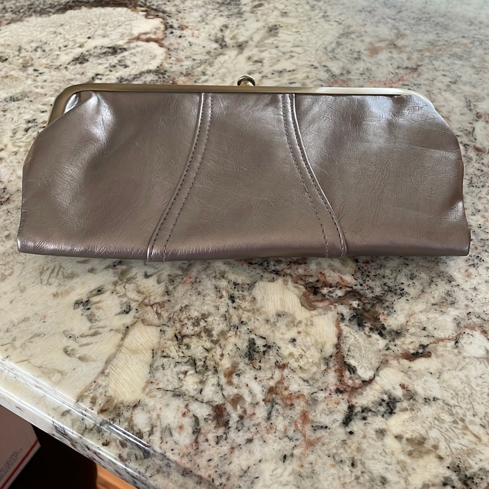 Lulu metallic clutch bag